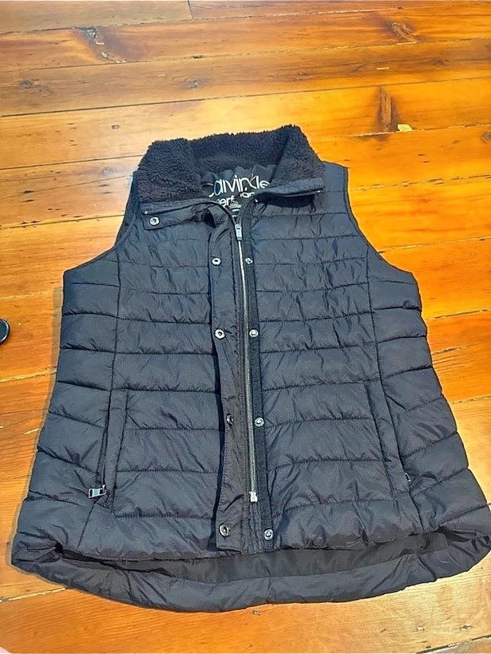 Calvin Klein Women's Black Quilted Vest Like New
